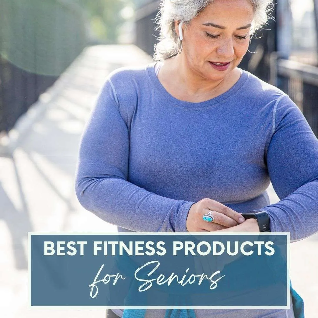 Woman looking at fitness tracker