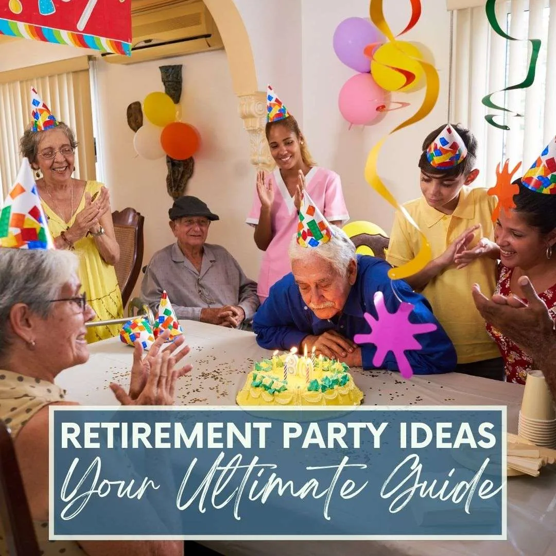 man enjoying a retirement party