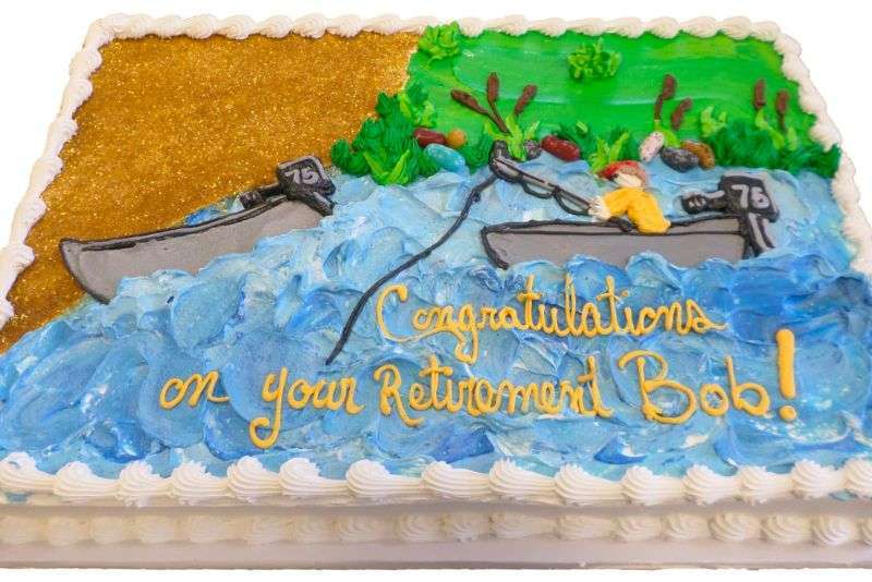 retirement party cake