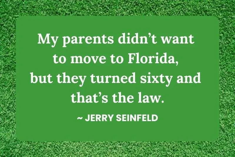 Retirement quote by Jerry Seinfeld